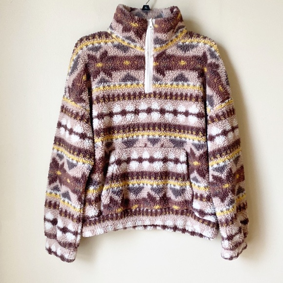 Offline x Aerie | Sherpa Quarter Zip Pullover Size Large - Picture 2 of 8